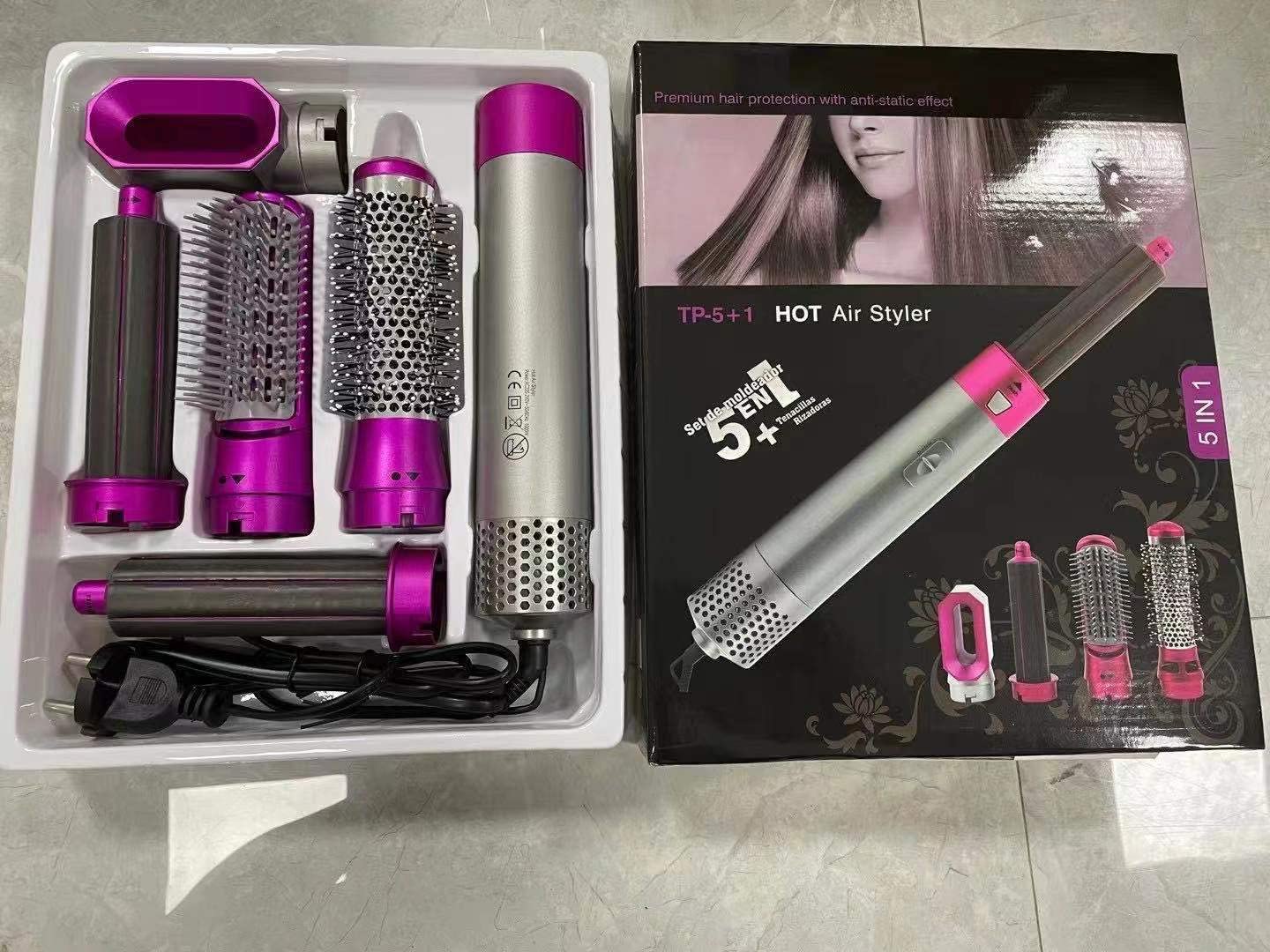 5 IN 1 HAIR STYLER BRUSH SET – YOUR ALL - IN - ONE HAIR SOLUTION - ChaseUpStore