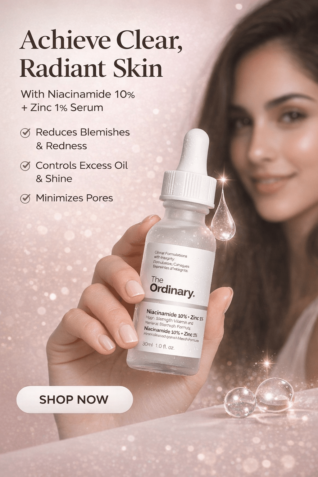 ORDINARY Niacinamide 10% + Zinc 1% - 30 ML - ChaseUpStore